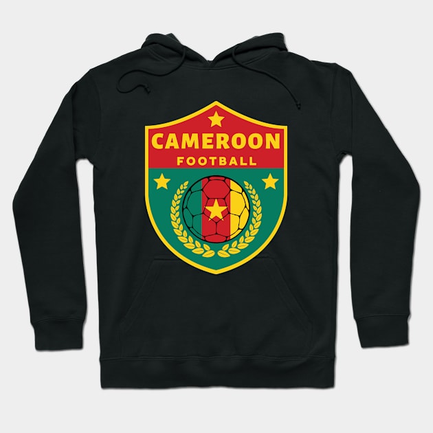 Cameroon Football Ball Hoodie by footballomatic